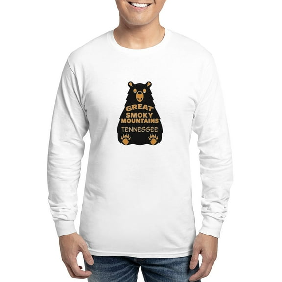 CafePress - Great Smoky Mountains Bear Nat Long Sleeve T Shirt - Unisex Cotton Long Sleeve T-Shirt