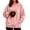Pink-A003, variant on Kangaroo Pouch Hoodie Comfy Kangaroo Pouch Sweatshirts Large Pocket Pullover Shirt Front Carry Pouch Cat Dogpouch Pullover with Large Pocket