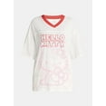 thumbnail image 5 of Hello Kitty Women's Football Tee with Short Sleeves, Sizes XXS-2XL, 5 of 5