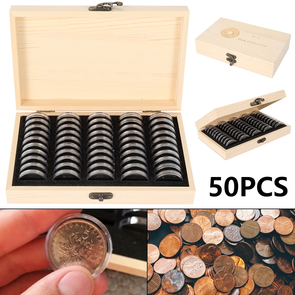 50 commemorative coin protection boxes coin storage case