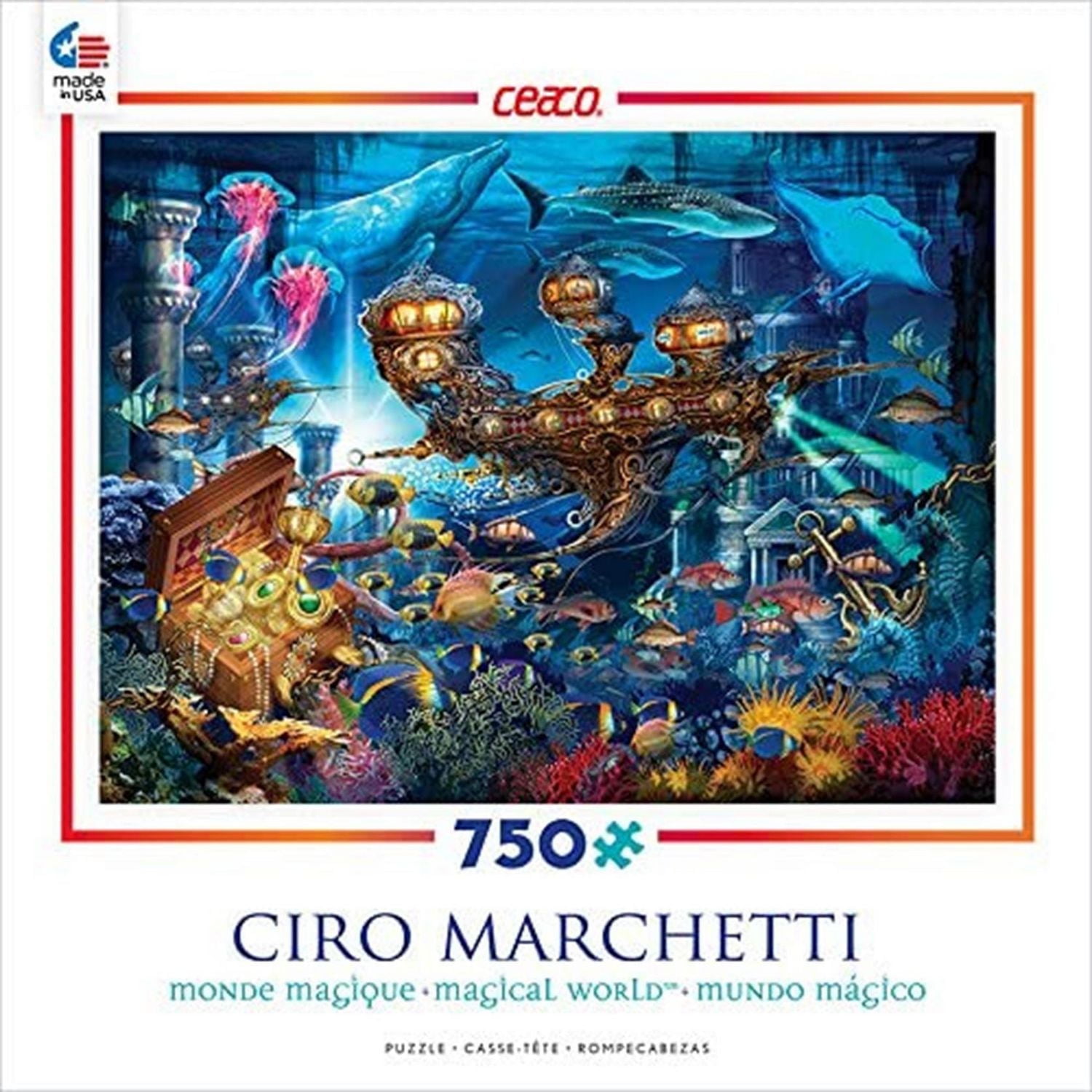 Ceaco Ciro Marchetti Magic World 750-Piece Puzzle Atlantis Express
