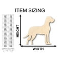 thumbnail image 2 of Unfinished Wood Great Dane Dog Shape - Craft - up to 46" DIY 4" / 1/2", 2 of 3