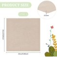 thumbnail image 2 of 20 hojas de tela de lino beige cuadrada para bordar, de 25 x 25 cm (9,8 x 9,8 pulgadas). Tela para bordar, ideal para prendas de vestir, manualidades y accesorios., 2 of 6