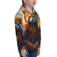 thumbnail image 5 of Pofeuu Prairie Meditating Raccoon Print Teenage Zipper Hoodie Sweatshirts Hooded Casual Jackets With Pocket For Boys Girls-Small, 5 of 6