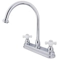 thumbnail image 1 of Kingston Brass Kb3741Px 8 Inch Center Kitchen Faucet Without Sprayer - Polished Chrome Finish, 1 of 1