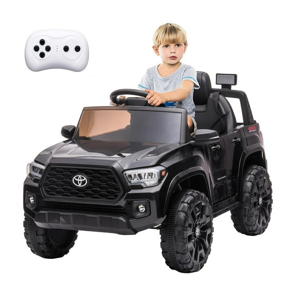 Roromall 12V Ride on Car, Kids Electric Vehicles with Remote Control, Spring Suspension Safety Belt, Slow Start, Led Headlight, for Boys and Girls
