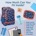 thumbnail image 4 of Bentgo Kids 2-in-1 Backpack & Insulated Lunch Bag - Durable 16” Backpack & Lunch Container in Unique Prints for School & Travel - Water Resistant, Padded & Large Compartments (Sports), 4 of 6
