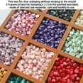 thumbnail image 3 of fastboy Scellage Rétro Bloc de Billes Octogonales Perles de Cire Roses Cire Utilisée - Enveloppes de Mariage Décoratives, Emballage Cadeau (500g) Série Orange, 3 of 6