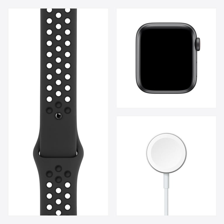 en million lommetørklæde foretage Apple Watch Nike SE GPS + Cellular, 40mm Space Gray Aluminum Case with  Anthracite/Black Nike Sport Band - Regular - Walmart.com