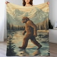 thumbnail image 4 of Bigfoot With Sunglasses Super Soft Blanket Christmas Throw Blanket Flannel Microfiber Blankets for Couch Bed Sofa Fluffy and Warm 40"x50", 4 of 9