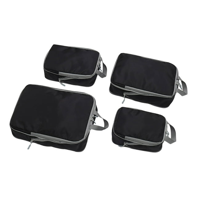 Dvkptbk Storage Ensemble de 4 Sacs de Voyage Classification des Bagages Storage Sac de Compression Sac de Tri des Vêtements Sac Portable à Main Storage Essentiels pour la Maison
