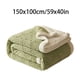 thumbnail image 3 of Manta de forro polar de 59 x 40 pulgadas para sofá, suave, cálida y esponjosa, color crema liso, decorativa y a rayas, ideal para regalar., 3 of 6