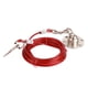 thumbnail image 1 of Estaca para amarrar perros, ancla para perros resistente de acero inoxidable con cable para perros grandes para acampar al aire libre en el patio, 5 m/16,4 pies, 1 of 12