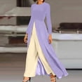 thumbnail image 2 of Monos Puntoco para mujer, vestido informal de manga larga con cuello redondo y retazos, mameluco, traje de oficina para mujer, liquidación Puntoco Puntoco-2168, 2 of 6