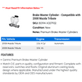 thumbnail image 2 of Brake Master Cylinder - Compatible with 2008 Mazda Tribute, 2 of 2
