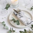 thumbnail image 3 of Cloth Napkins Set of 8 - 20x20 Inches, Grey Eucalyptus Leaves Washable Reusable Table Napkins, Spring Summer Botanical Soft & Absortbent Dining Napkin for Party Wedding Hotel Restaurant, 3 of 8