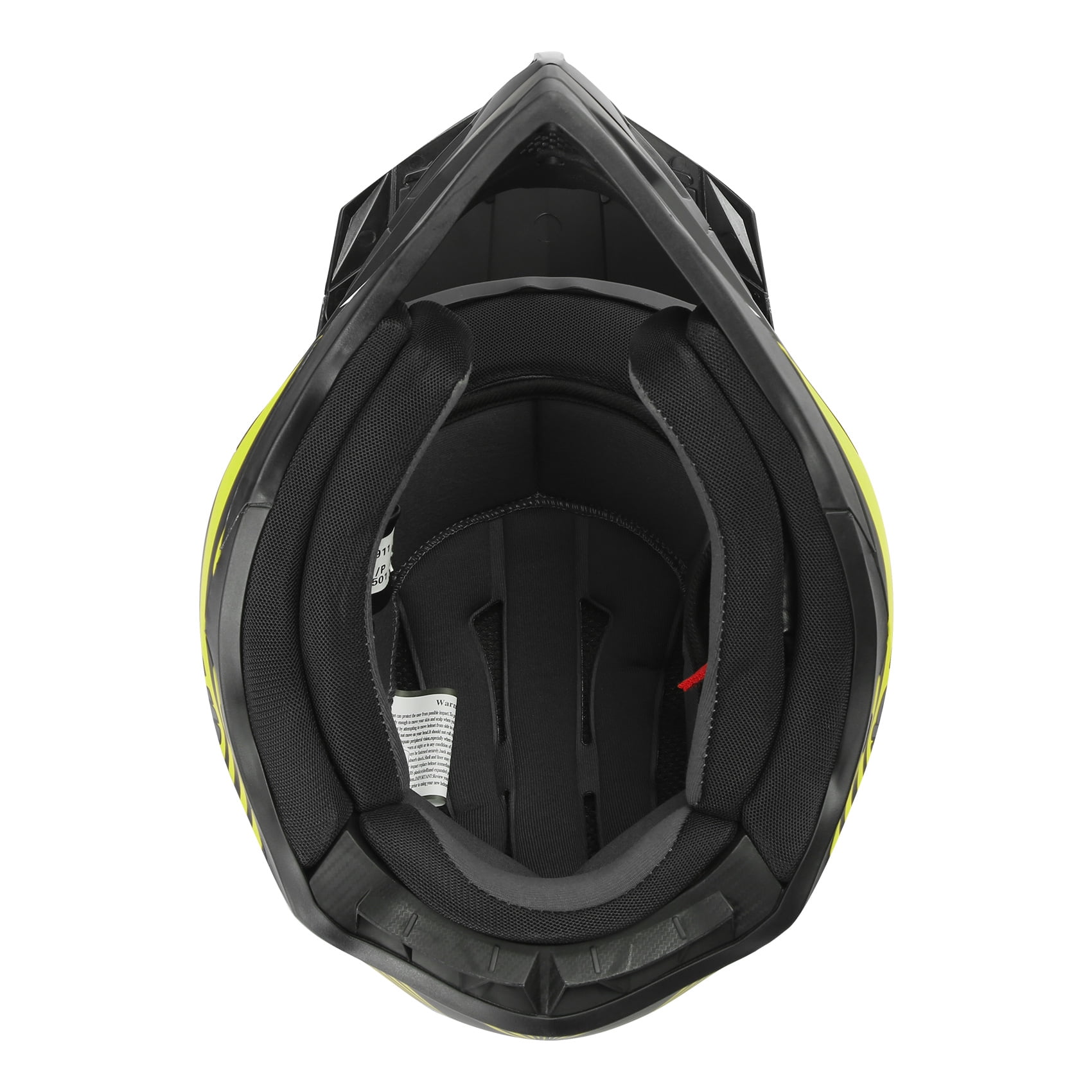 TCMT DOT Dirt Bike Helmet Full Face Adult Motorcross Helmet for Atv Offroad Street Dirt Bike Black Green Star XL Size