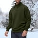 thumbnail image 1 of pstuiky camisetas de manga larga para hombre, Sudadera con capucha de polar con botones y cuello alto de manga larga para hombre salir tops xxl, 1 of 9