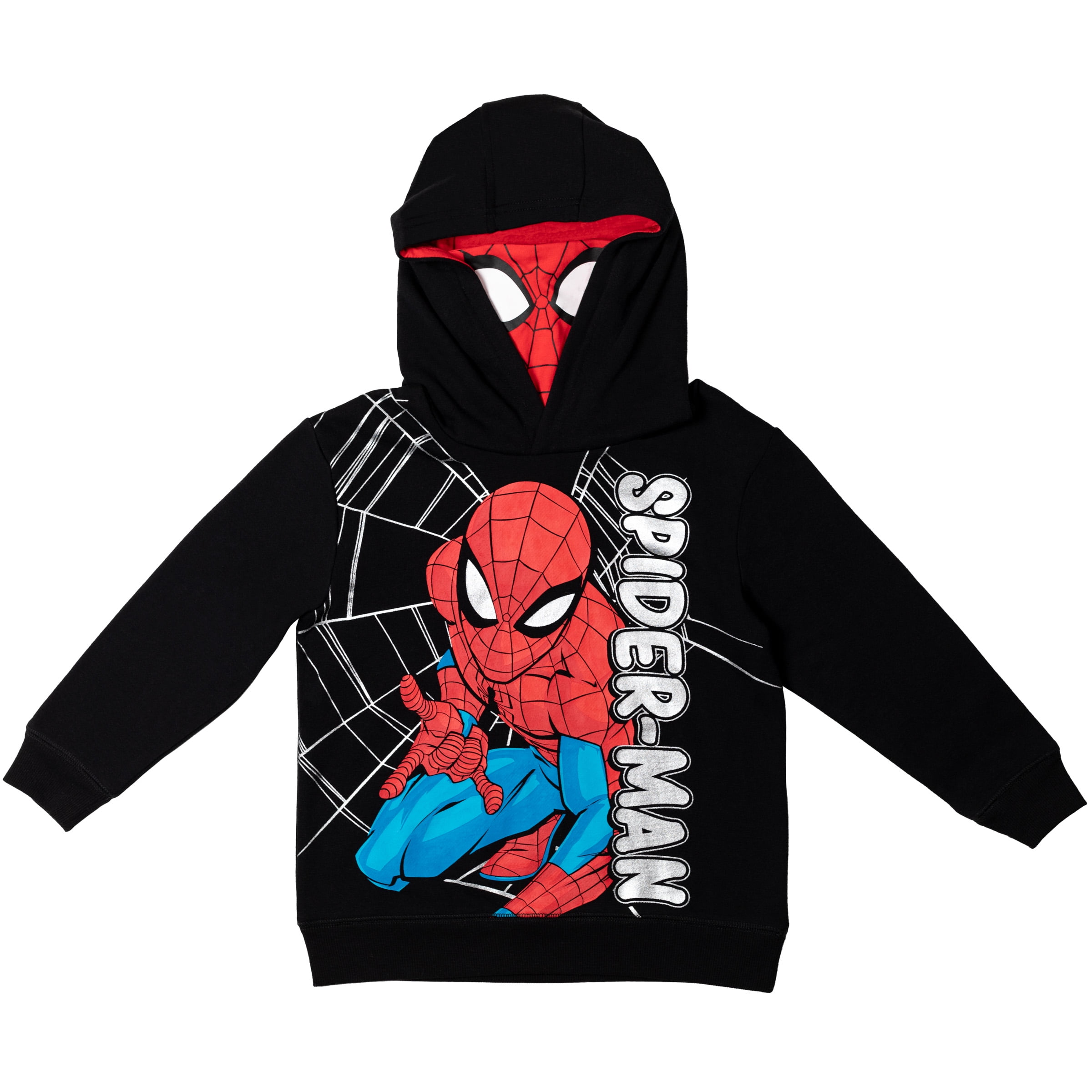 Spiderman hoodie sweatshirt shirt toddler Marvel Comics boys Mask hood Amazing 