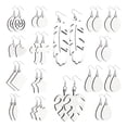 thumbnail image 1 of 32 Piezas de Pendientes en para Sublimación, con Impresión por Forma Lágrima Sin Terminar, Manualidades Bricolaje, 1 of 5