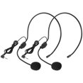thumbnail image 1 of OUNONA stage performance microphone headset Vocal Wired Headset Microphone Black 2Pcs, 1 of 7