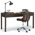 thumbnail image 2 of SIMPLIHOME Hollander SOLID WOOD Contemporary Modern 60 inch Wide Home Office Desk, Writing Table, Workstation, Study Table Furniture in Warm Walnut Brown with 2 Drawers, 2 of 5