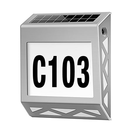 

iMESTOU Deals Clearance Smart home 2023 New House Number Light Home Garage Door Indicator Wall Light Solar Outdoor Induction LED Garden Light