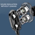 thumbnail image 2 of Audífonos con doble diafragma dinámico, 4 altavoces para sonido Hi-Fi, conector de 3.5mm, aislamiento acústico y diseño cómodo para disfrutar música estéreo. Ideal para iPhone, Xiaomi y Huawei., 2 of 6