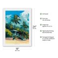 thumbnail image 2 of Hawaii Lifeguard Stand - From an Original Color Painting by Wade Koniakowsky - Japanese Unryu Rice Paper Art Print (Unframed) 18 x 24 in, 2 of 4