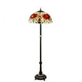 thumbnail image 4 of Meyda Tiffany 230195 Renaissance Rose 3 Light 62" Tall Buffet Floor Lamp - MultiColor, 4 of 6
