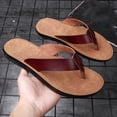 thumbnail image 7 of Men Slippers On Arch Support Fashion Summer Beach Breathable Flip Flops Flat Open Toe Sandals for Men, 7 of 7