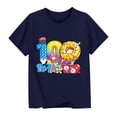 thumbnail image 2 of Girls Short Sleeve Shirts Crewneck Slim Fit Fashion Print T Shirt Lightweight Casual Summer Tops Trendy Comfy Uniform Tee 2-14 Years, 2 of 5
