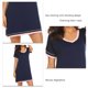 thumbnail image 5 of Vestido de dormir con cuello en V, camisas de noche de algodón de manga corta, vestido de dormir suave para mujer, claridad notable, 5 of 6