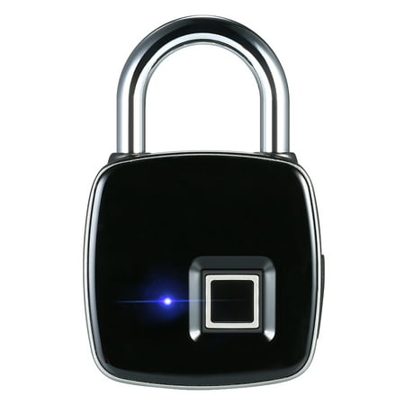 USB Rechargeable Smart Keyless Fingerprint Lock IP65 Waterproof Anti-Theft Security Padlock Door Luggage Case