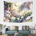 thumbnail image 5 of Tapestry Wall Hanging,Nature Floral Garden Tapestries for Dorm Living Room Bedroom Decor, Boho Wall Art,Bed Throw,Sofa Cover,, 60"x40", 5 of 8
