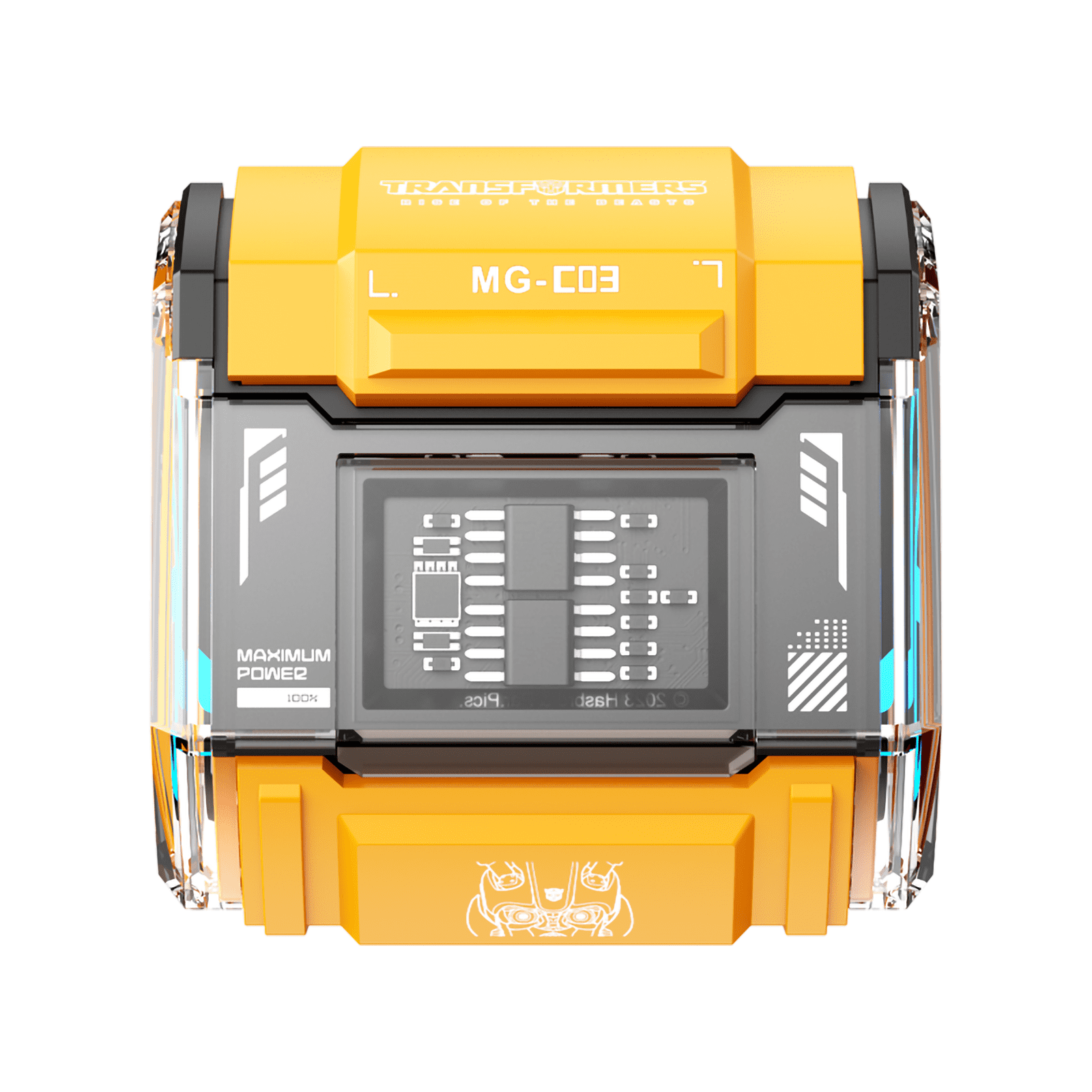 Transformers MG-C03 Bluetooth TWS Wireless Earbuds – HiFi Sound, Low Latency Gaming & Music Dual Mode Headset, Noise Cancelling, Touch Control, Long Battery Life & Charging Case (Yellow - Bumblebee)
