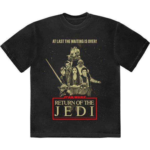 Star Wars Unisex T-Shirt: Return Of The Jedi Waiting Is Over (X-Large)