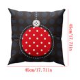 thumbnail image 2 of Puntoco Christmas Snowflake Pillow Cover, Christmas Tree Printed Home Cushion Cover, Sofa Cushion Cover, 2 of 5