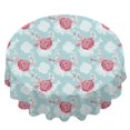 thumbnail image 2 of Pioneer Flower Floral Print Pattern Round Tablecloth 60 X 60 Inch, Wrinkle Resistant Wipeable Table Cloth for Kitchen Dining Picnic Patio Party, 2 of 6