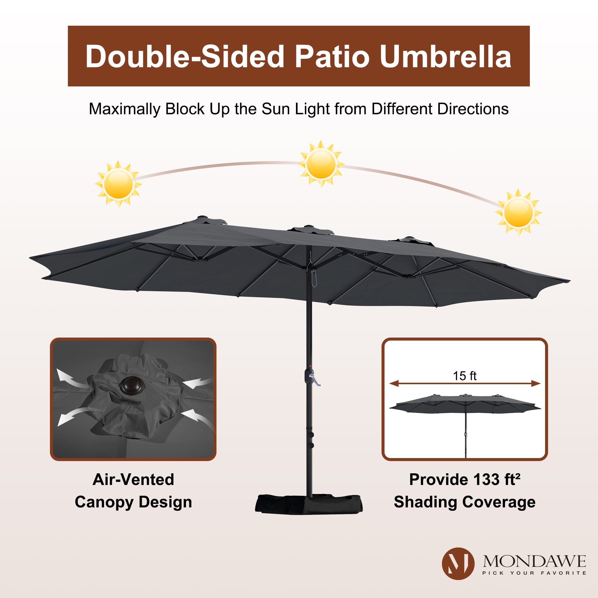 blaine's farm and fleet patio umbrella Amazon.com : Blissun 6.5ft Patio Umbrella with Push Button Tilt & Height  Adjustable, UV50+ Sun Protection with Sturdy Fiberglass Ribs & Iron Pole, Market  Umbrella for Outdoor Table Garden Backyard Beach, Black :