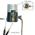 thumbnail image 3 of Royal Designs, Inc. Pull Chain Lamp Socket for Incandescent LED Bulbs, Oiled Rubbed Bronze, Set of 2, 3 of 7