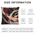 thumbnail image 5 of Nawypu  Red Black Grey Abstract Throw Pillow Cover,Red and Black Pillow Covers, Modern Geometric Decorative Throw Cushion Cover for Bedroom Couch Sofa Living Room Decor, 5 of 5