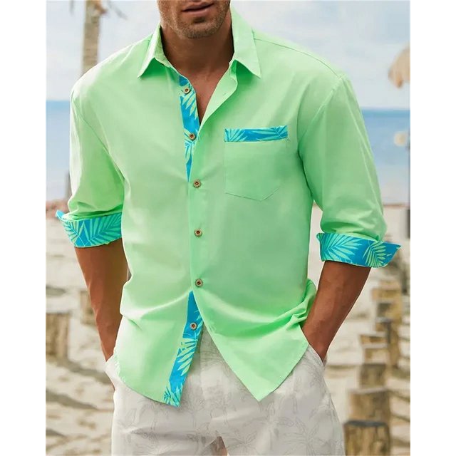 Camisa de bolsillo de talla grande para hombre, camisa a rayas de moda, camiseta de manga larga de gran tamaño, primavera otoño 2024, camisa para hombre S-6XL