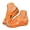 Orange, variant on Open Toe Orthopedic Wedge Sandals Women Leather Butterfly Platform Slip on Slides with Arch Support for Daily Casual Walking Wine,6.5