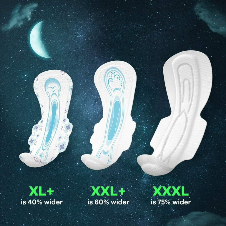Whisper Ultra Night Sanitary Pads for Women, XL+ 15 Napkins