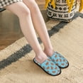 thumbnail image 6 of KLL Turtle Slippers for Women Men House Slip on Indoor Outdoor Bedroom Furry Fleece Lined Ladies Comfy Anti-Skid Rubber Hard Sole-Large, 6 of 8