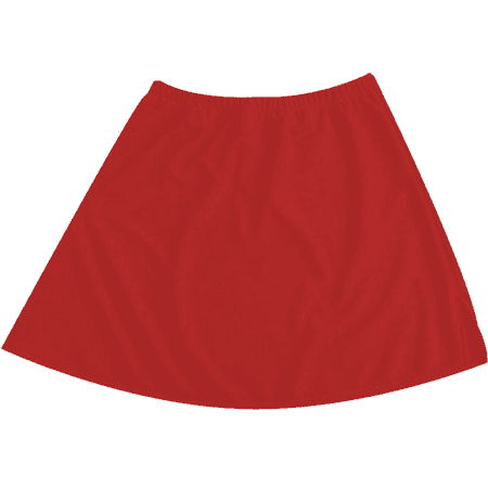 MyPartyShirt - Red Cheerleader Skirt Costume Accessory Cheer Adult ...
