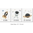 thumbnail image 2 of Dino Outer Space Decor: Astronaut Space Wall Art for Kids Bedroom, Toddler Room, Playroom, 2 of 6