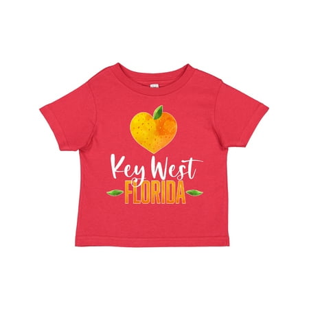 

Inktastic Key West Florida Orange in Heart Gift Toddler Boy or Toddler Girl T-Shirt