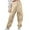 Khaki, variant on ZOYOEN Girls Cargo Pants- Cotton Drawstring Casual Fashion Kids Jogger Pants Khaki Size 8